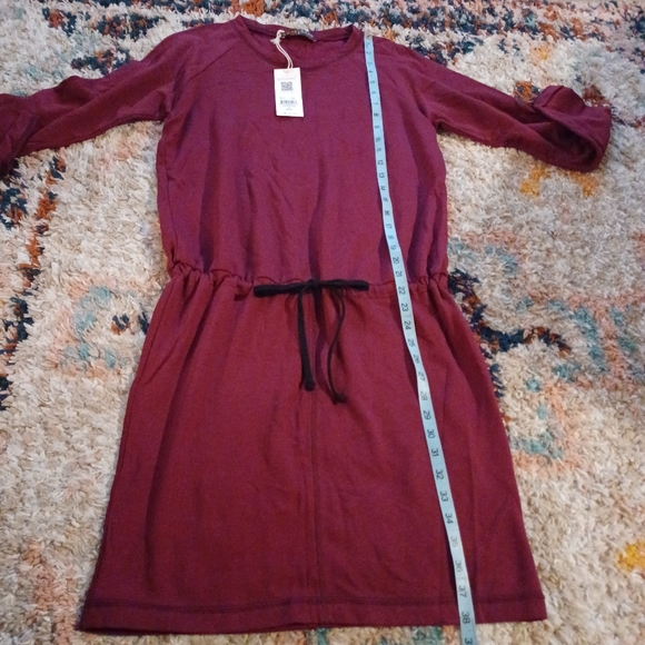 Drawstring Dress • LA Relaxed Brand • Made in USA • Hemp & Cotton • M - Picture 7 of 11